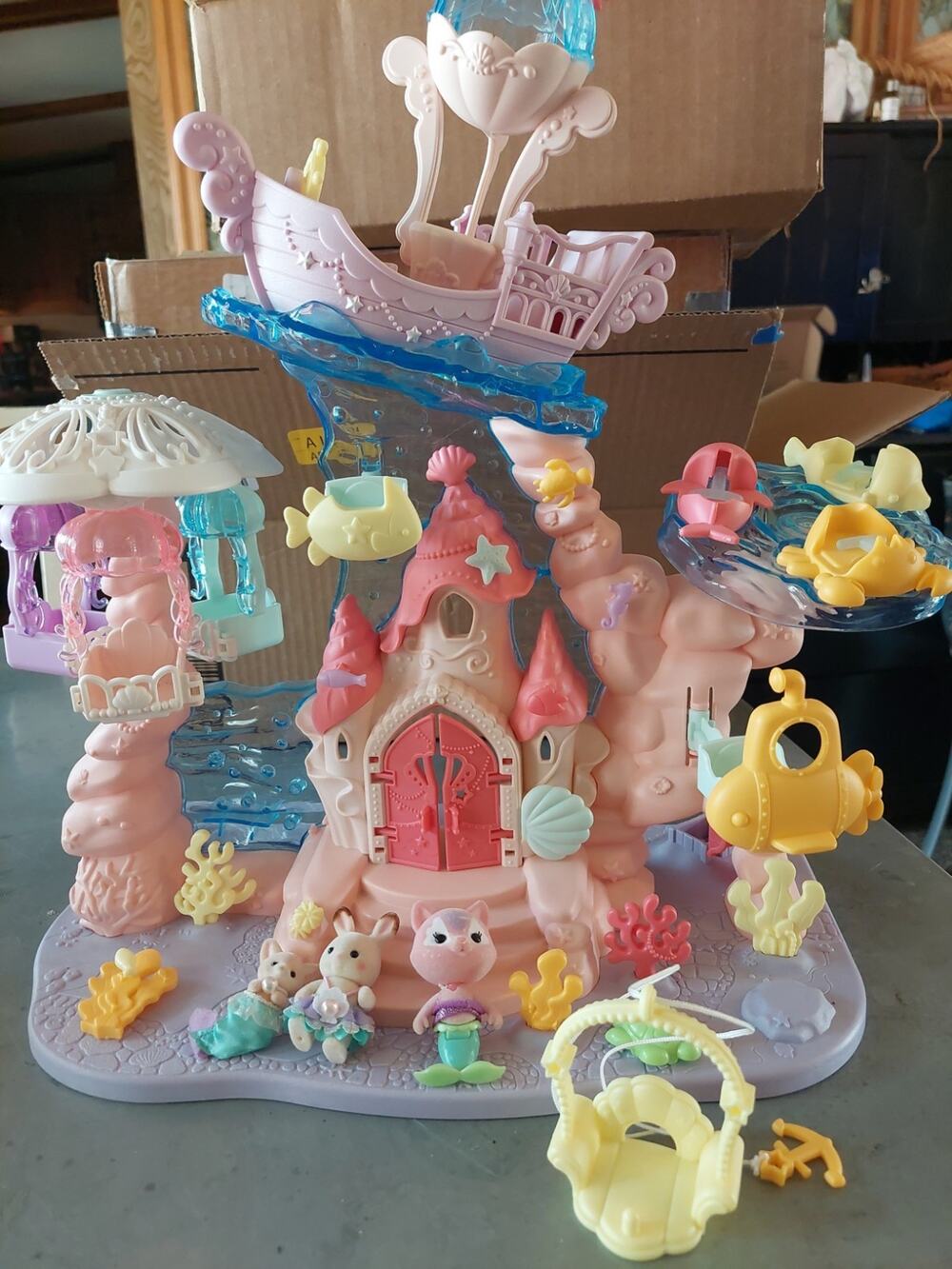 Calico Critters Dream Baby Mermaid Castle Playset Seaside Toy Sylvanian Families